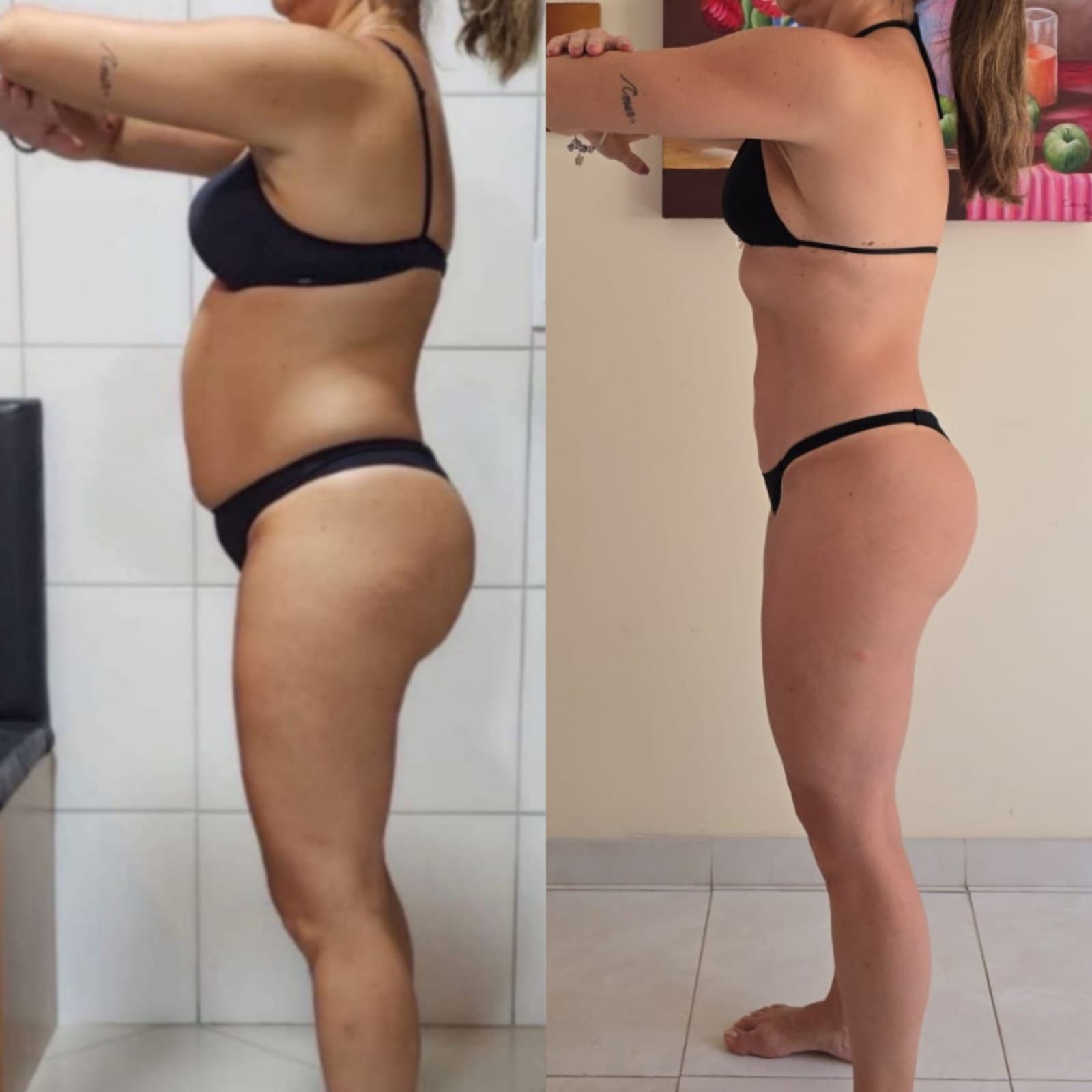Resultado de aluna do Desafio Seca Barriga